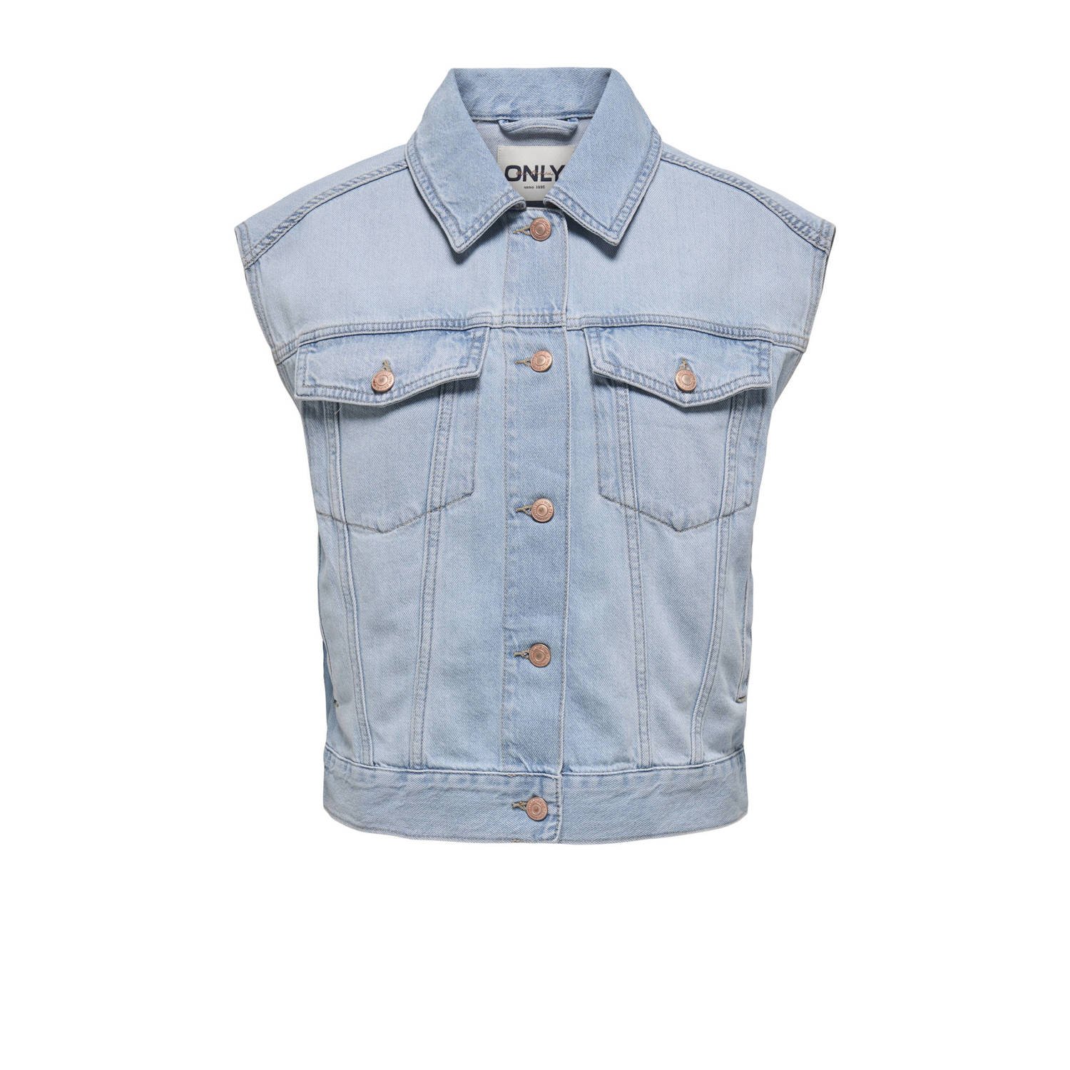 ONLY gilet light blue denim