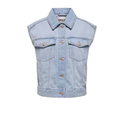 ONLY gilet light blue denim afbeelding