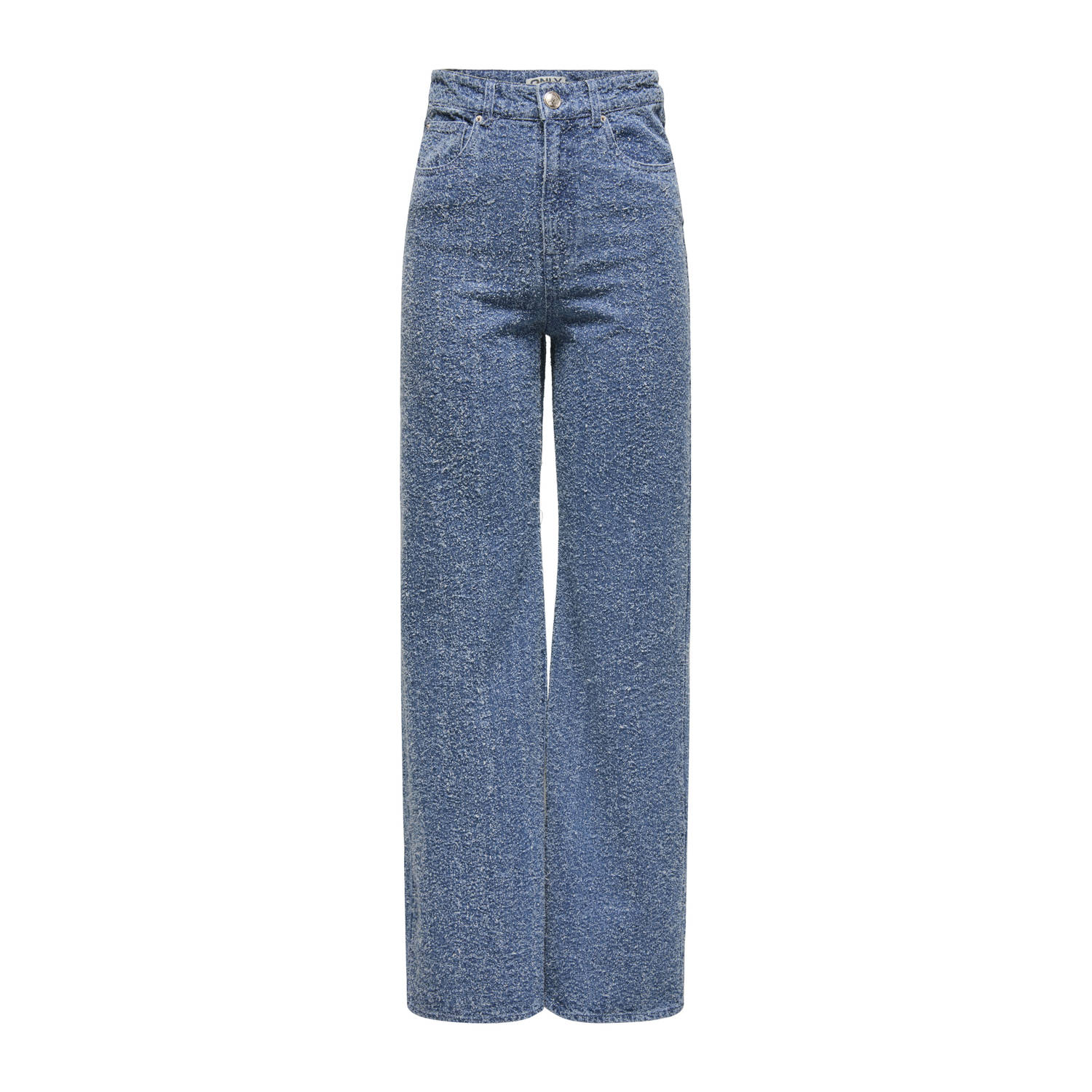 ONLY waist wide leg jeans medium blue denim