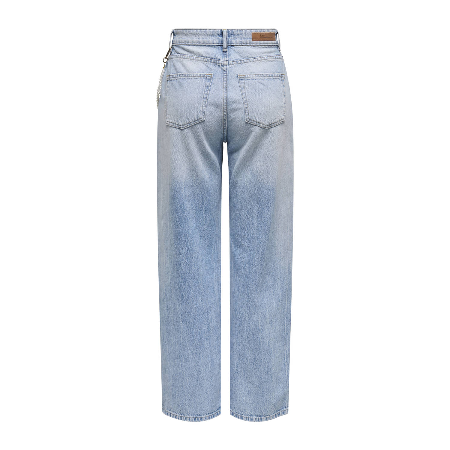 ONLY high waist wide leg jeans light blue denim