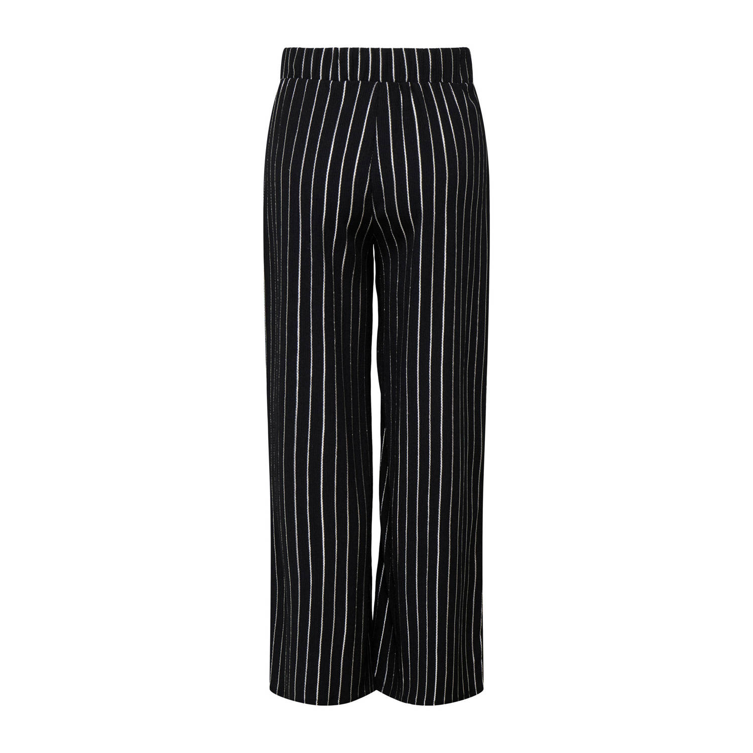 ONLY regular waist casual broek zwart gebreid