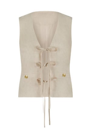 linnen top beige