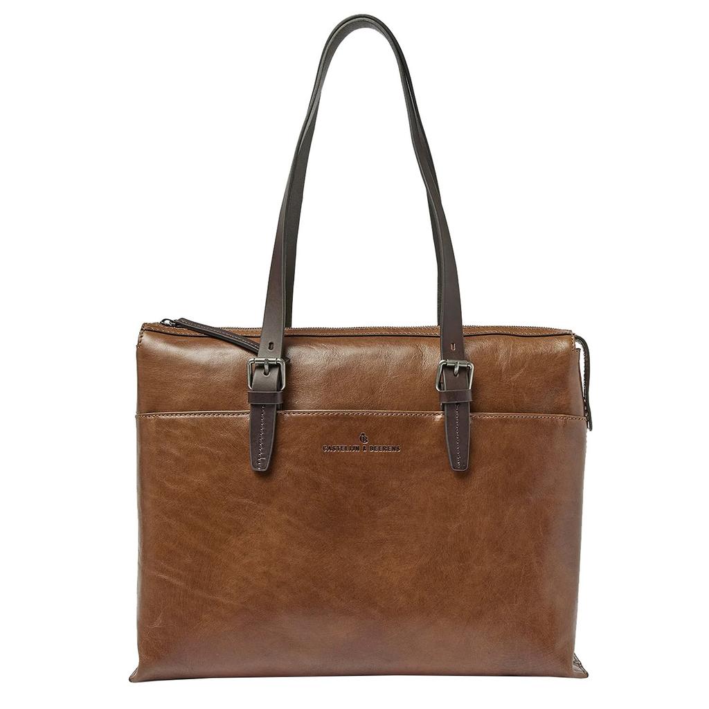 Castelijn & Beerens 15.4 inch laptoptas Rien cognac