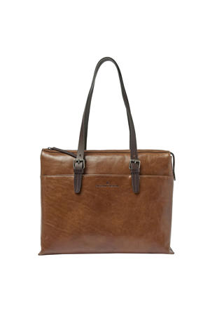 15.4 inch laptoptas Rien cognac
