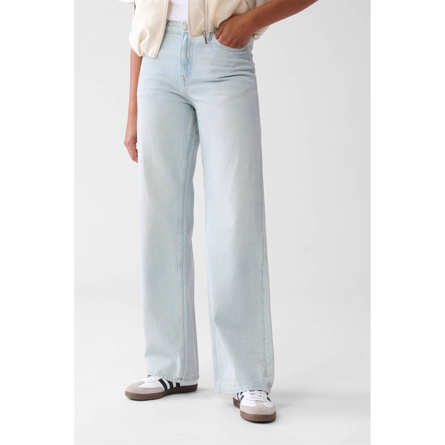 Shoeby wide leg jeans light blue denim