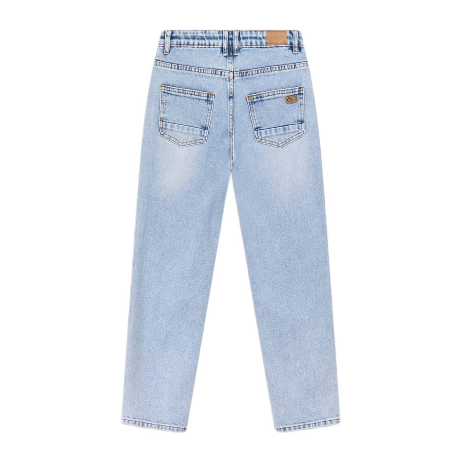 Shoeby relaxed  waist tapered jeans light blue denim