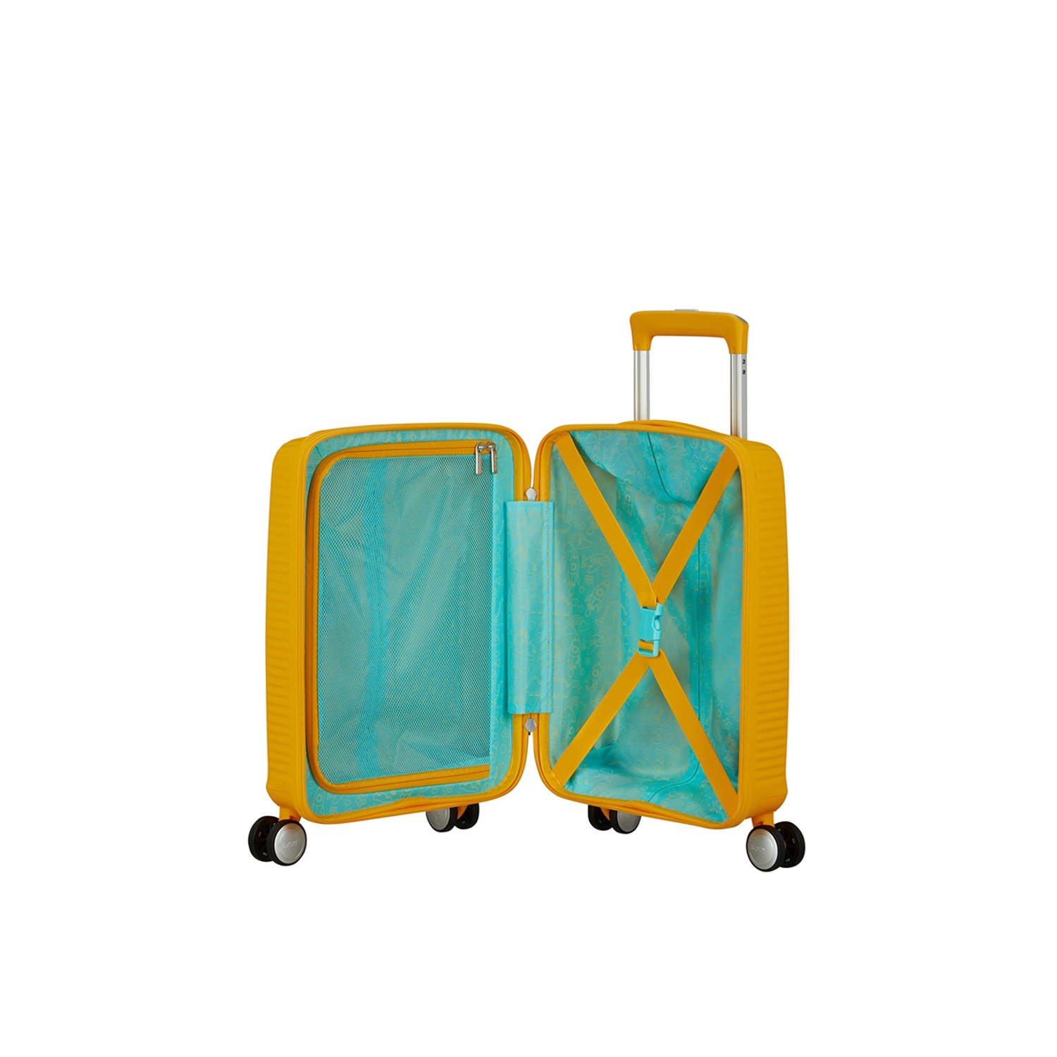 American Tourister trolley Soundbox Mini 47 cm. geel