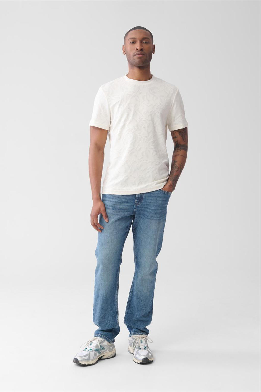 Shoeby tapered jeans L32 mediumstone