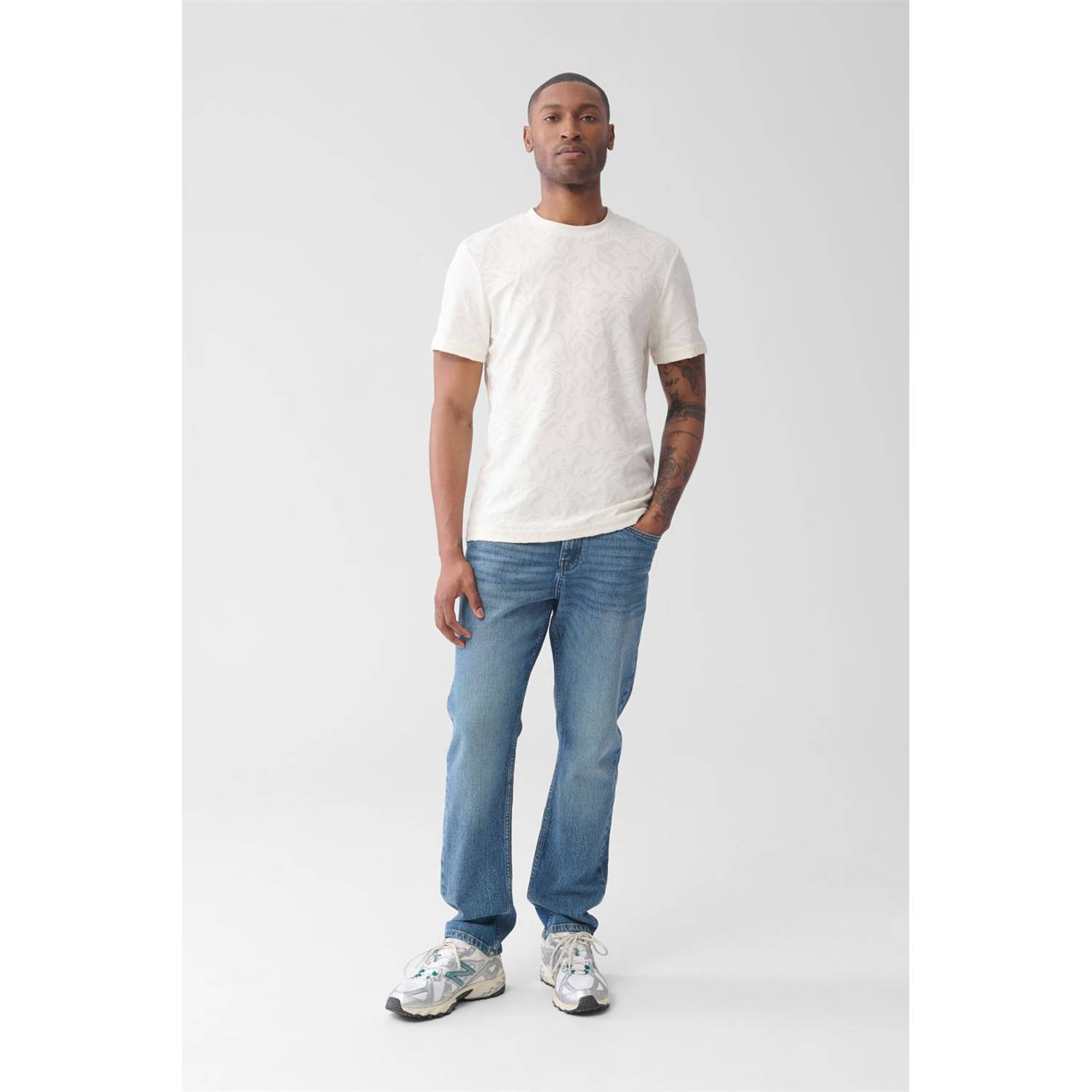 Shoeby tapered jeans L32 mediumstone