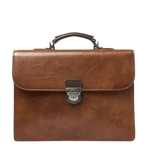 13.3 inch leren laptoptas Rien cognac