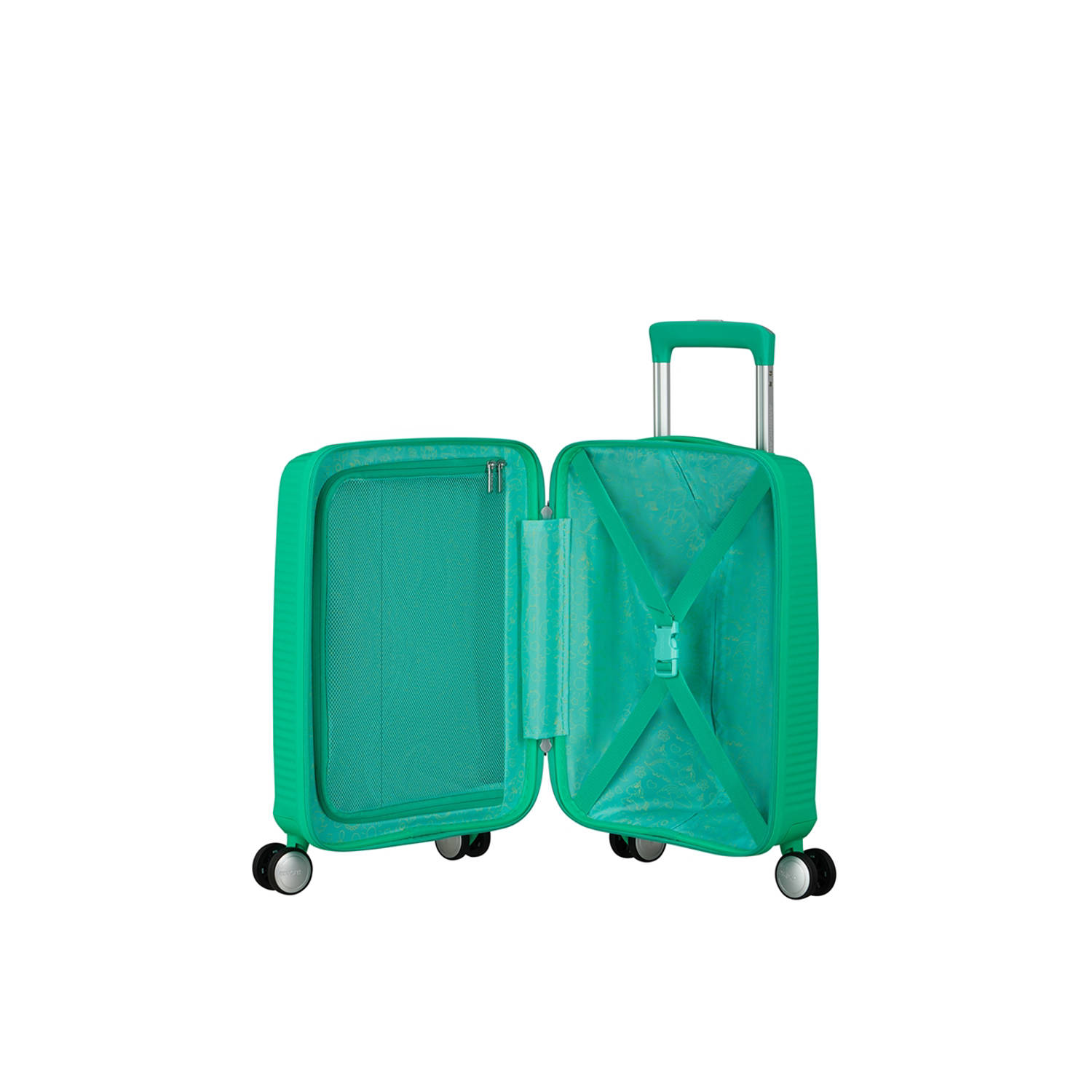 American Tourister trolley Soundbox Mini 47 cm. groen