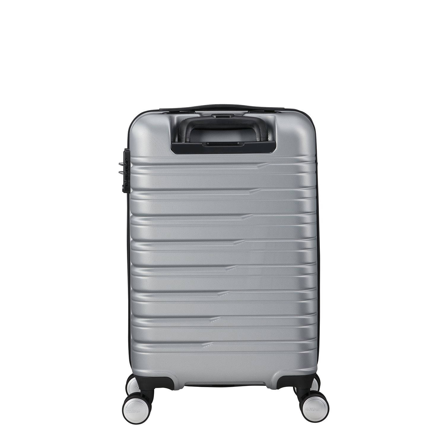 American Tourister trolley Flashline 55 cm. zilverkleurig
