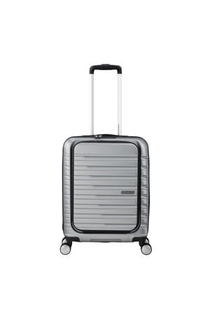 trolley Flashline 55 cm. zilverkleurig
