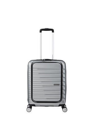 trolley Flashline 55 cm. zilverkleurig