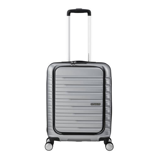 American Tourister trolley Flashline 55 cm. zilverkleurig afbeelding
