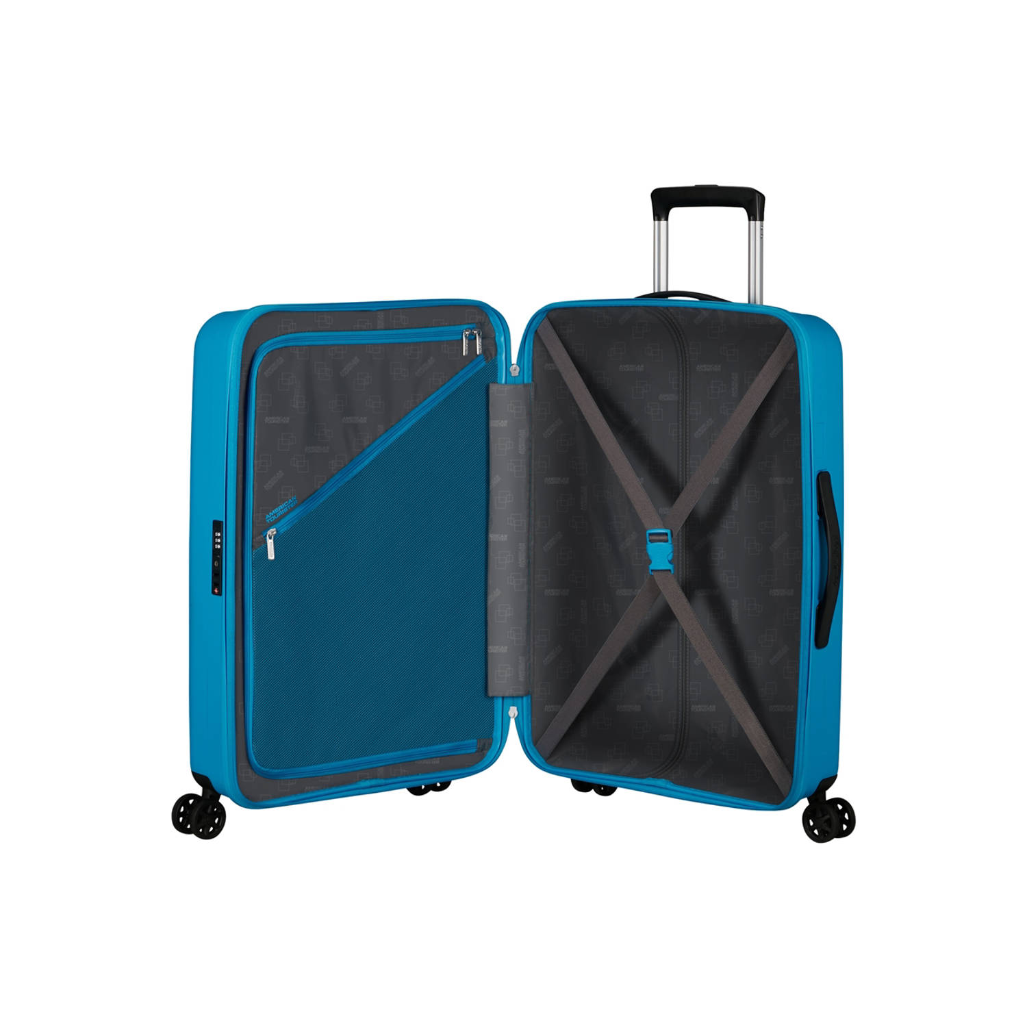 American Tourister trolley Rejoy 68 cm. blauw