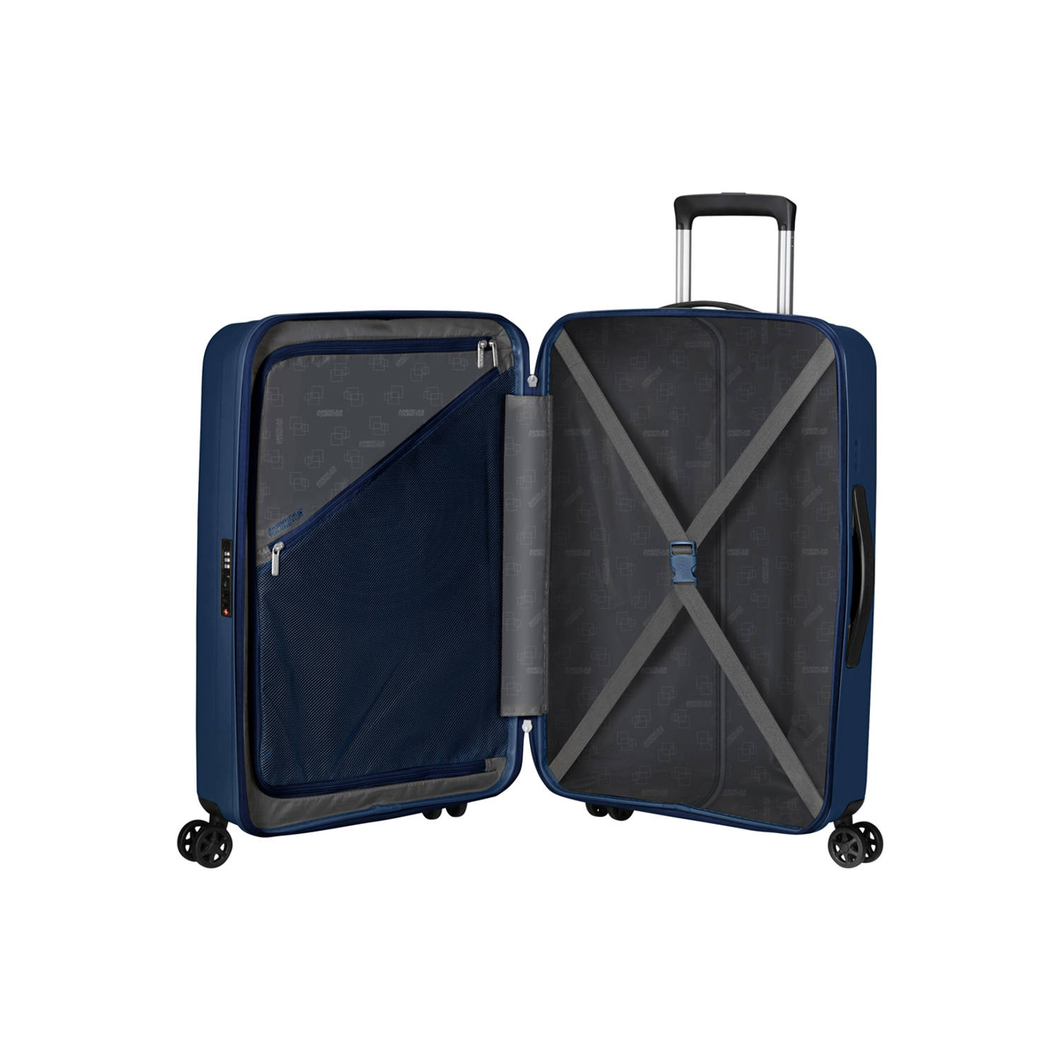 American Tourister trolley Rejoy 68 cm. donkerblauw