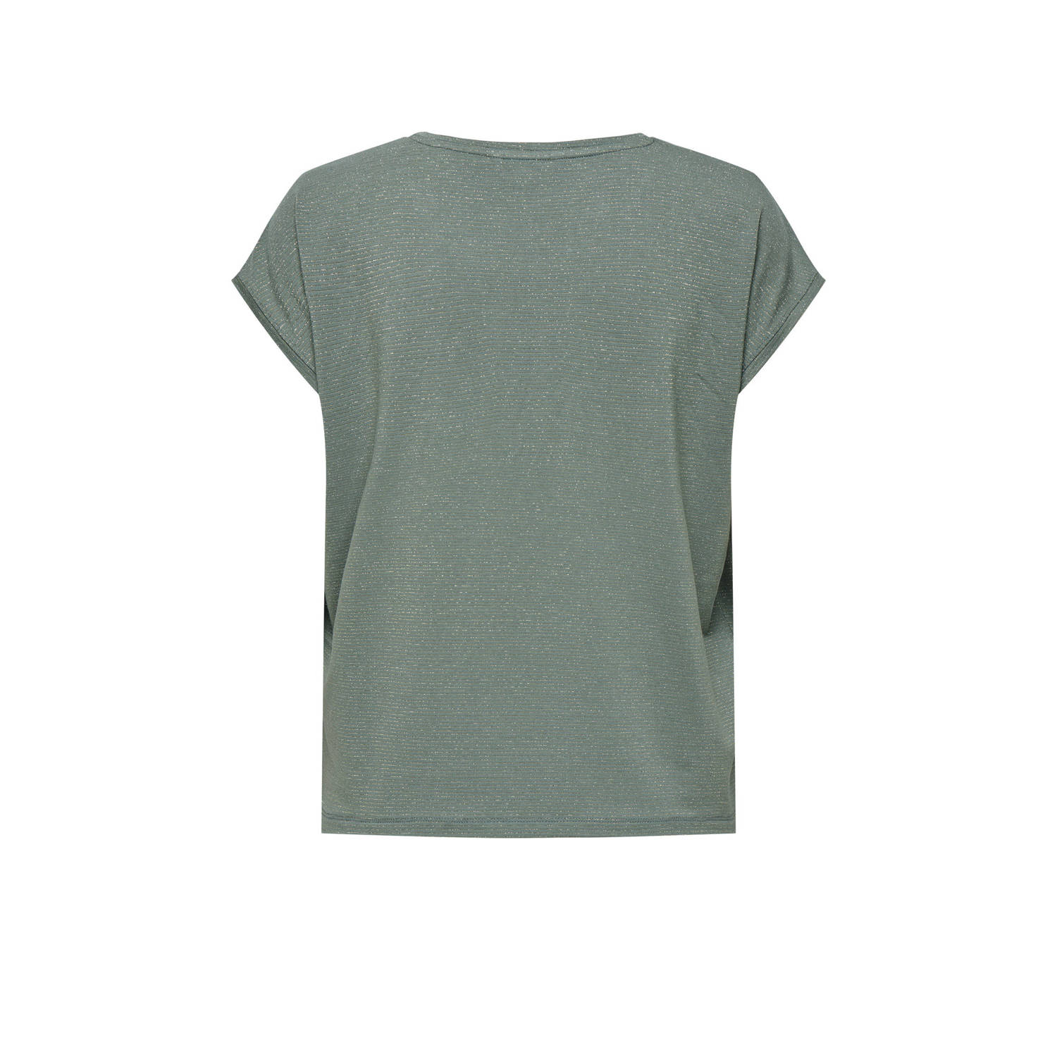 ONLY T-shirt donkergroen