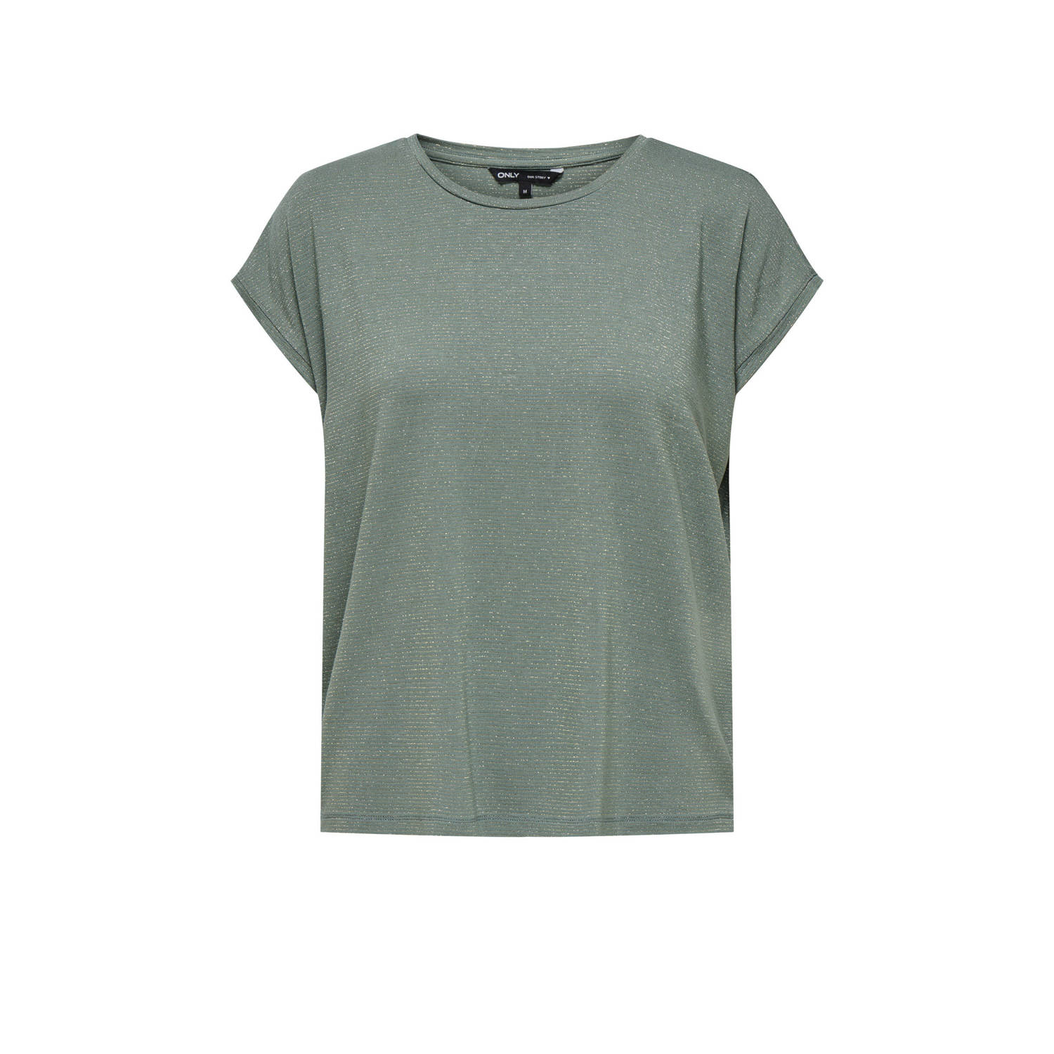 ONLY T-shirt donkergroen