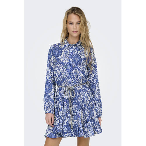ONLY korte jurk blauw afbeelding