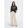 ONLY wide leg regular waist casual broek zand