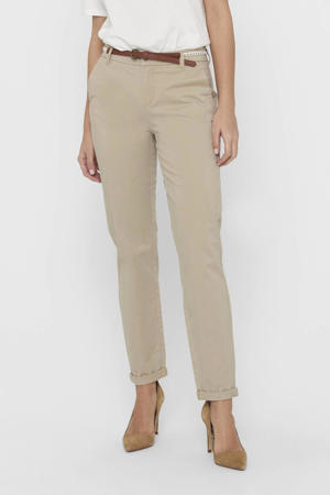 slim regular waist chino beige