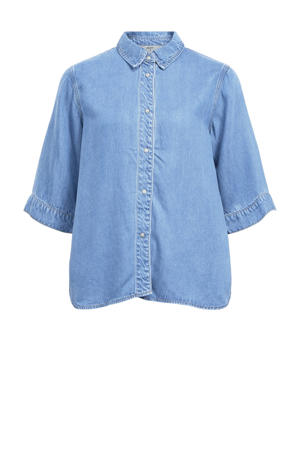 blouse light blue denim