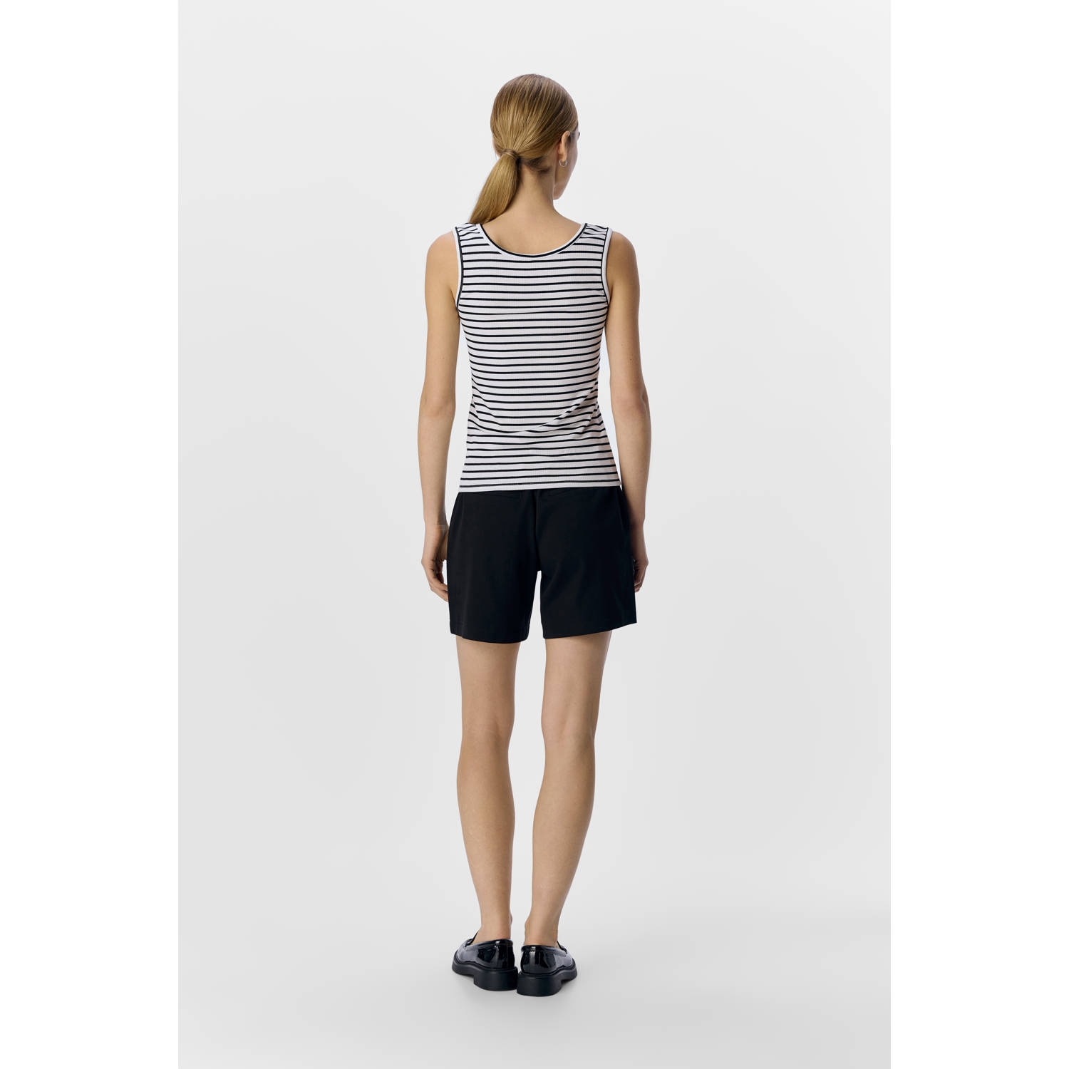 OBJECT mouwloze top wit gebreid
