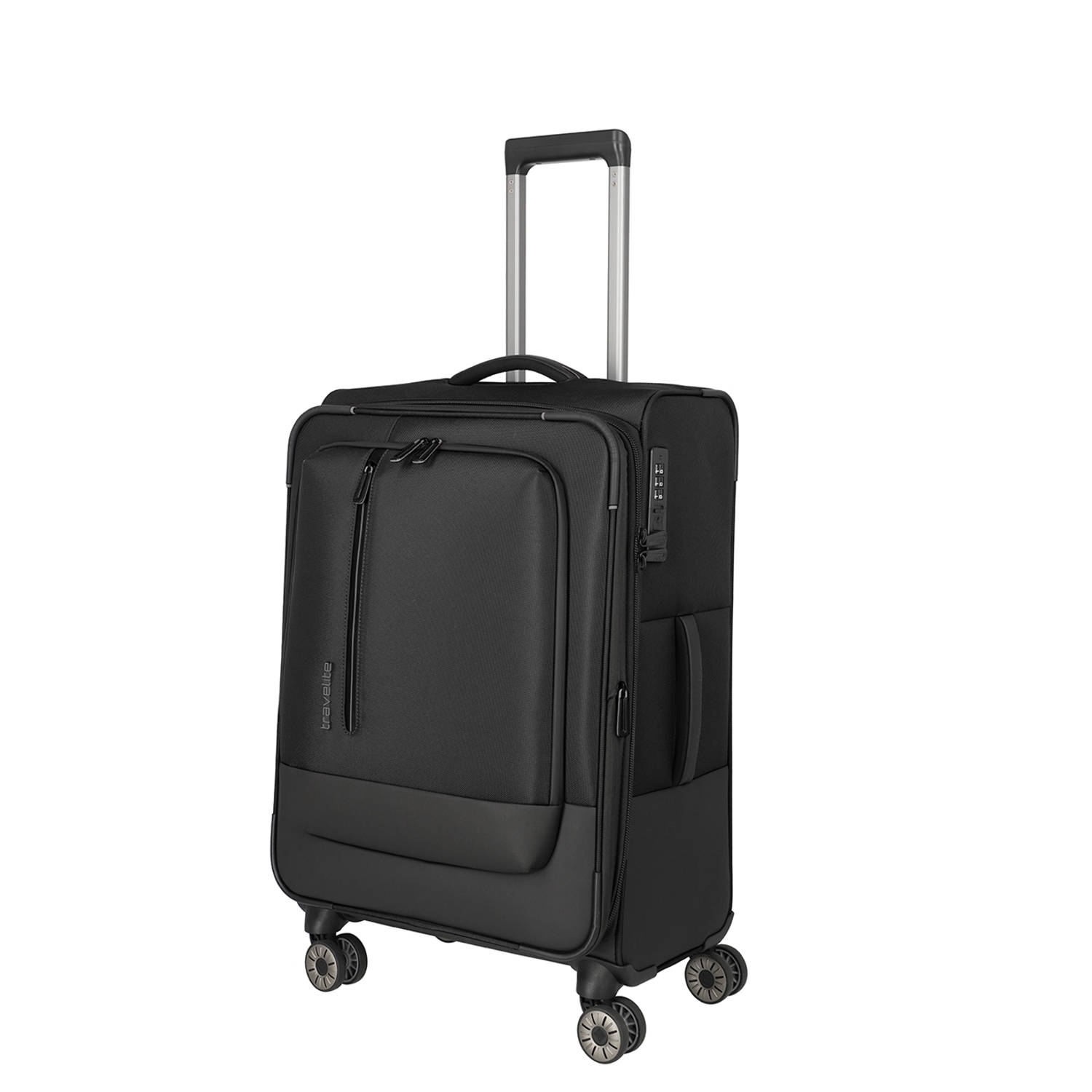 Travelite trolley Crosslite 5.0 66 cm. zwart