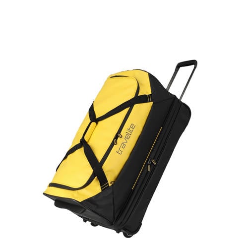 Travelite reistas Basics Wheeled Duffle 70 cm. geel/zwart afbeelding