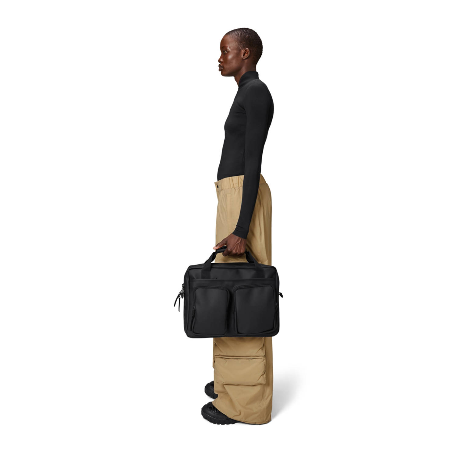 Rains Waterdichte Tech Tas voor Korte Trips en Pendelen Black Heren