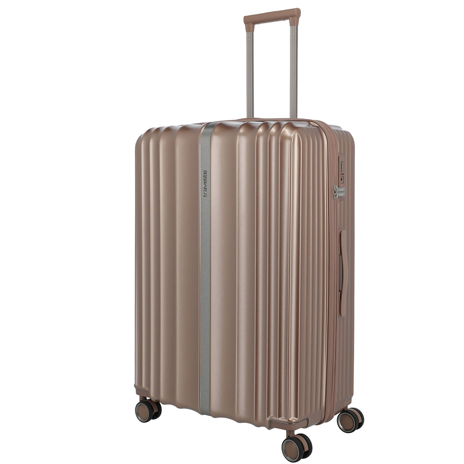 Travelite trolley Paros 55 cm. bruin