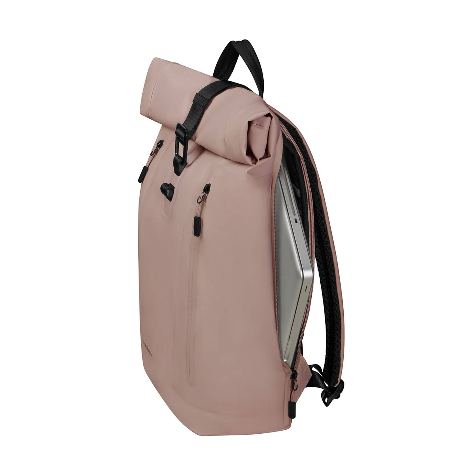 Samsonite 15.6 inch laptop rugzak Biz Rolltop oudroze