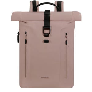 15.6 inch laptop rugzak Biz Rolltop oudroze