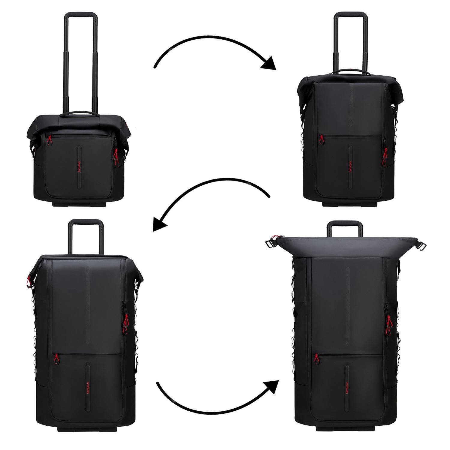 Samsonite Zachte bagage trolley ECODIVER Trolley reistas