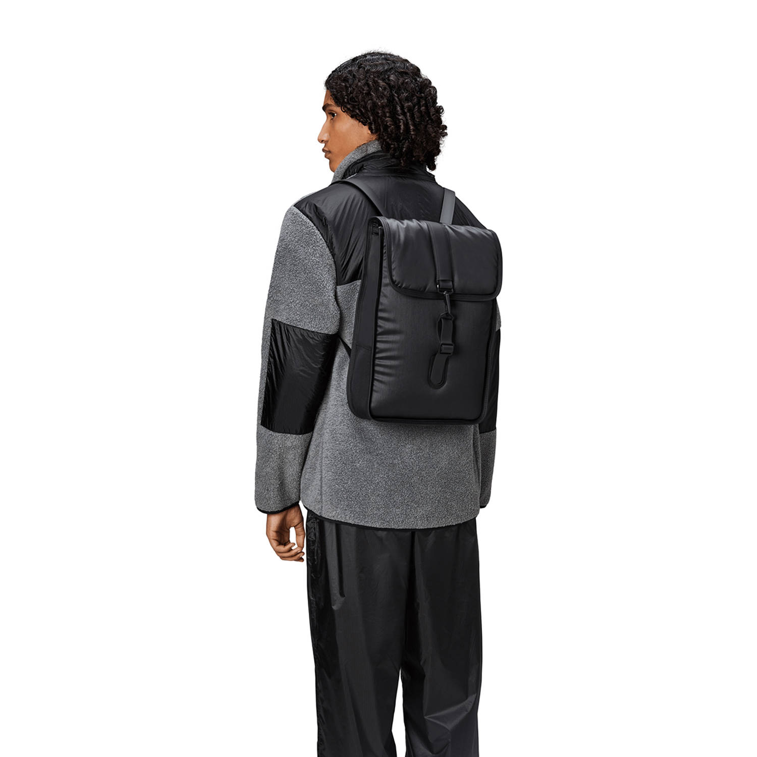 Rains rugzak Puffed Mini W3 zwart