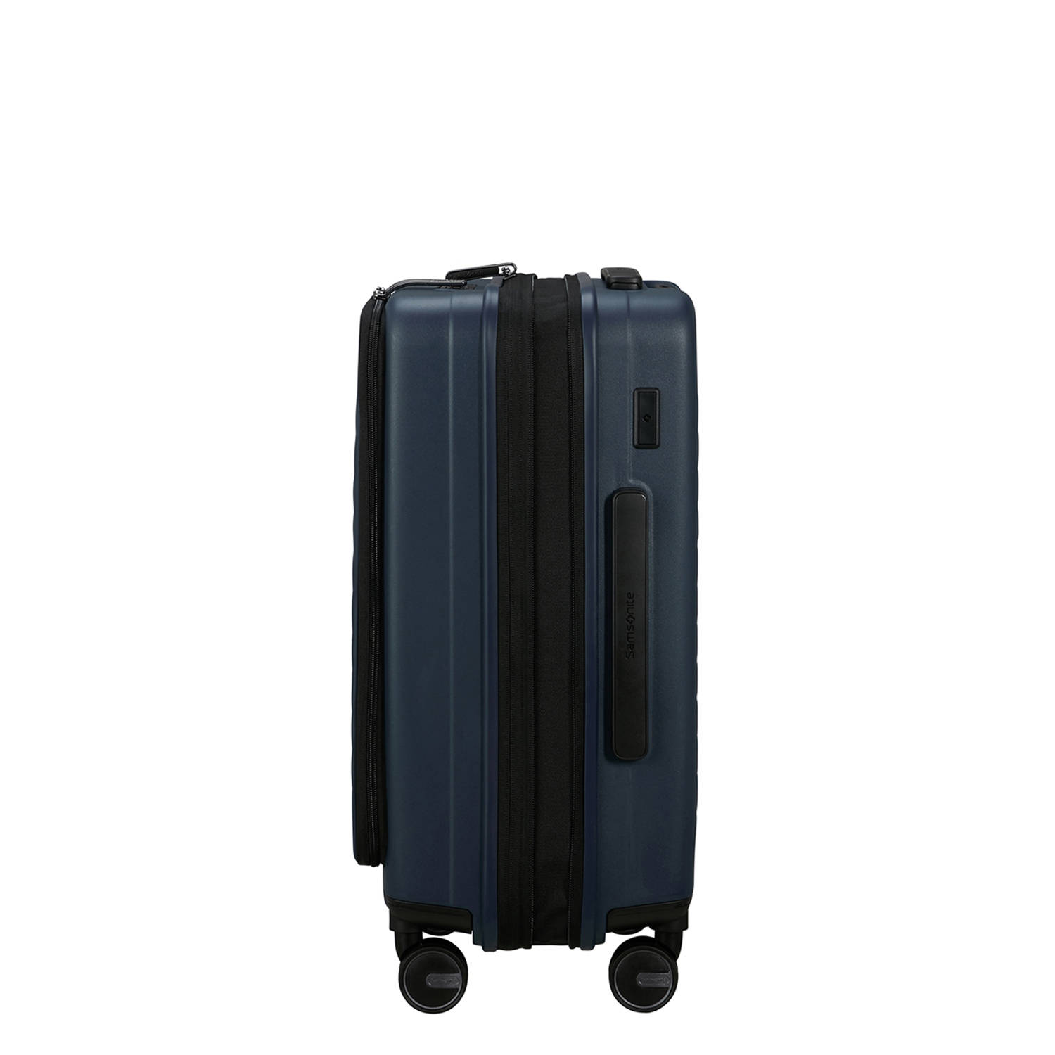Samsonite trolley Restackd Easy Access 55 cm. Expandable donkerblauw