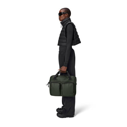 Rains 15 inch laptoptas Texel Tech W3 kaki afbeelding