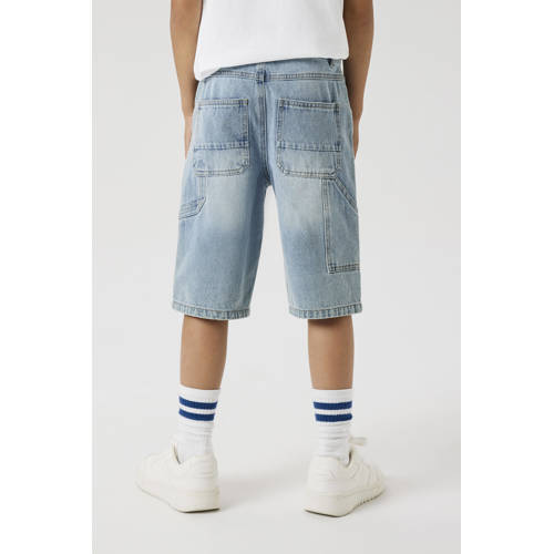NAME IT KIDS loose denim short light blue denim afbeelding