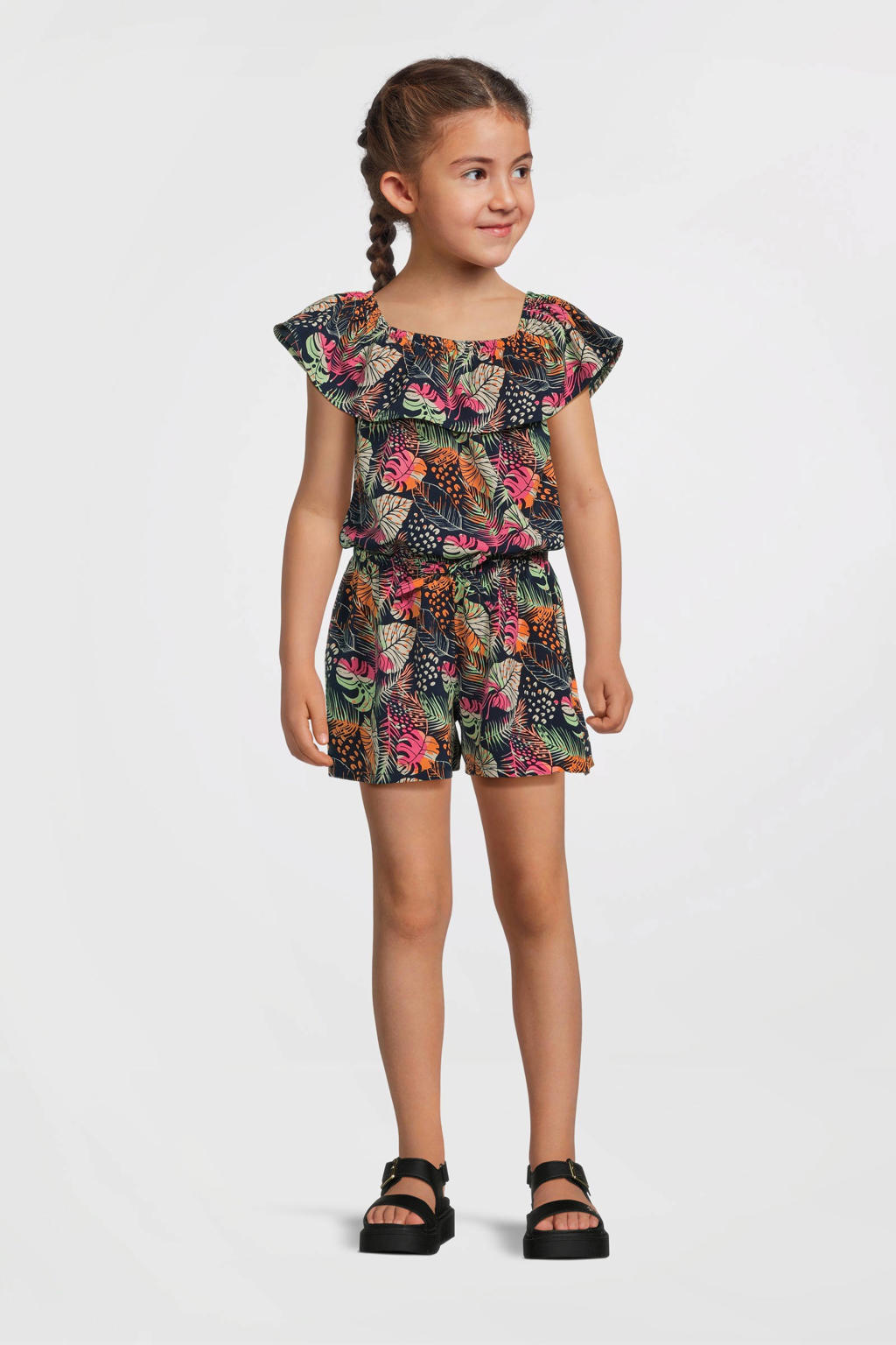 NAME IT KIDS playsuit donkerblauw/groen/paars
