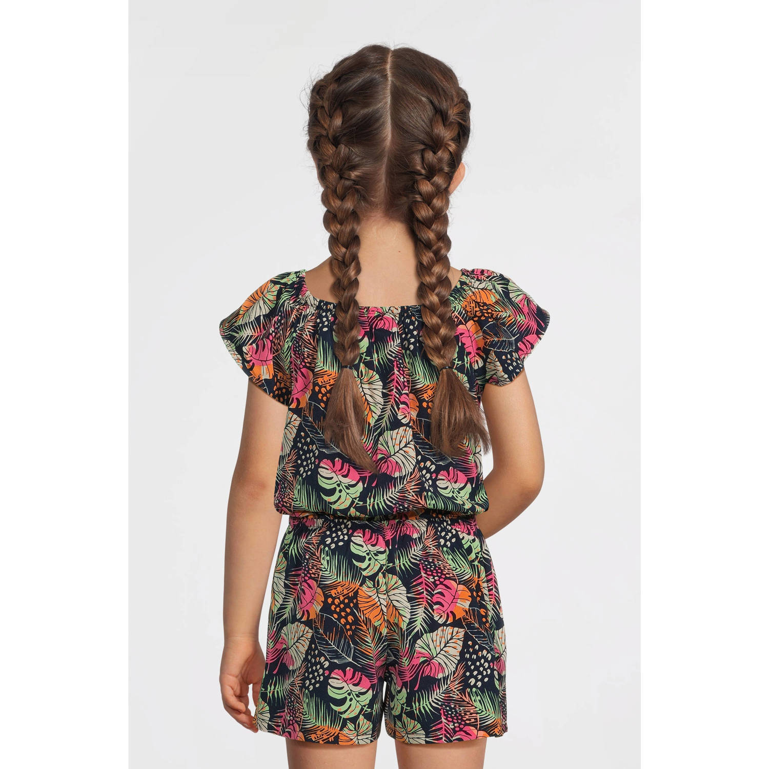 NAME IT KIDS playsuit donkerblauw groen paars