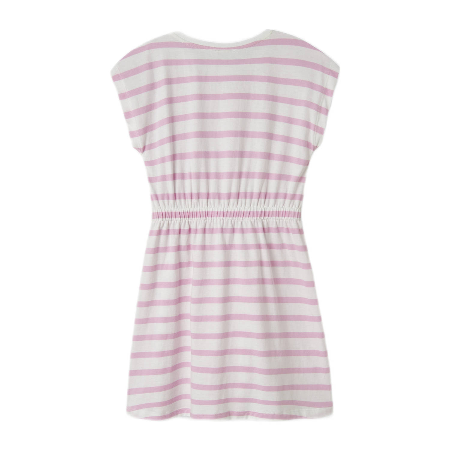 NAME IT KIDS zomerjurk roze wit