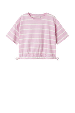 T-shirt NKFFUNION roze/wit