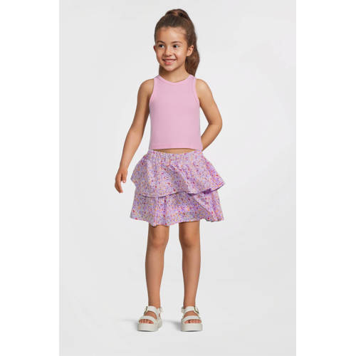 NAME IT KIDS A-lijn rok lila/wit afbeelding