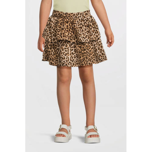 NAME IT KIDS A-lijn rok bruin/zwart afbeelding