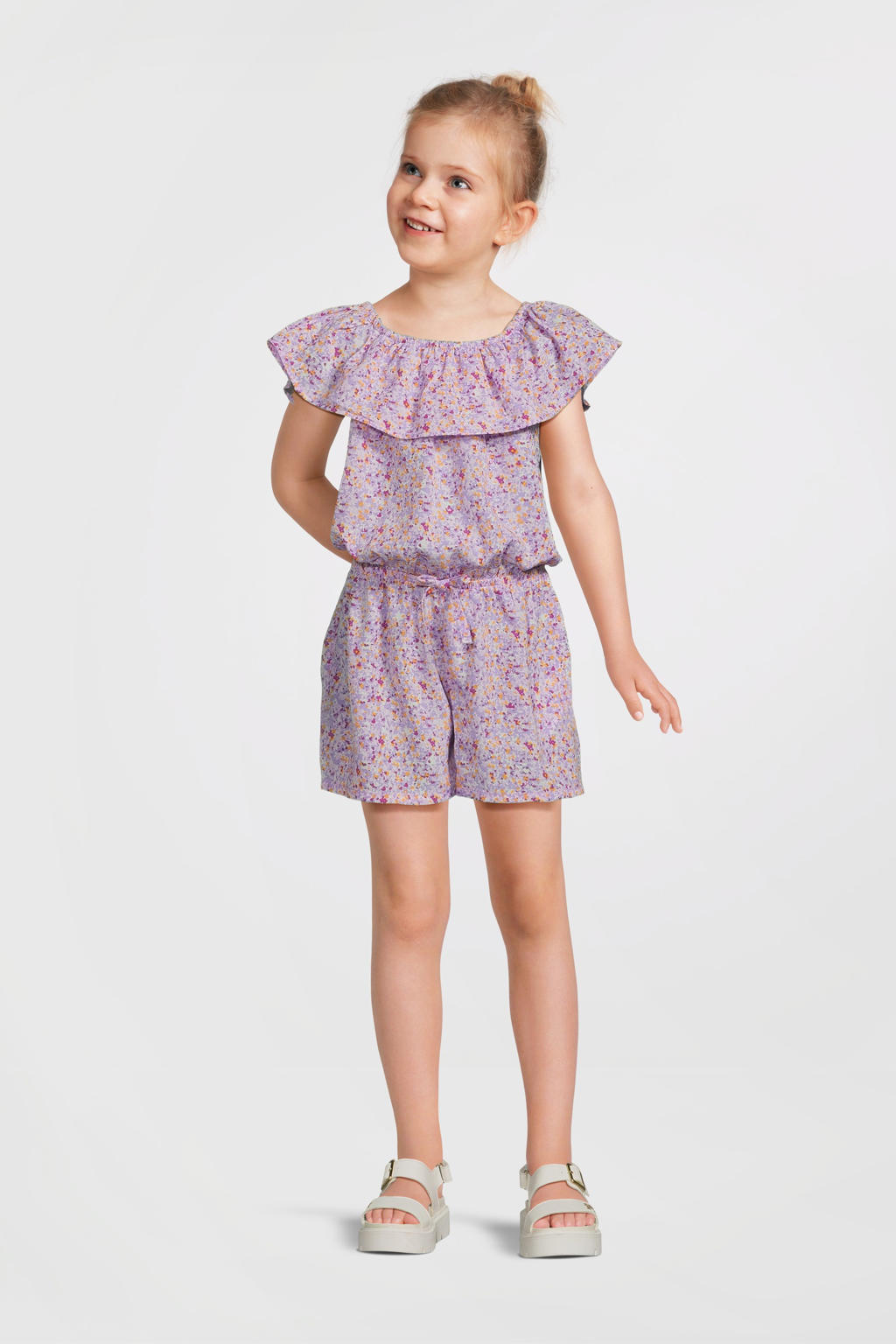 NAME IT KIDS playsuit lila/wit
