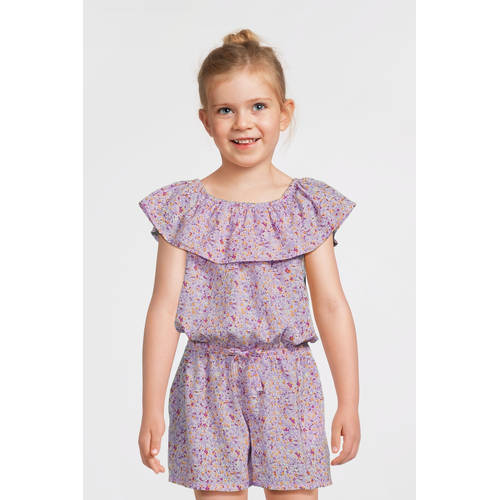 NAME IT KIDS playsuit lila/wit afbeelding