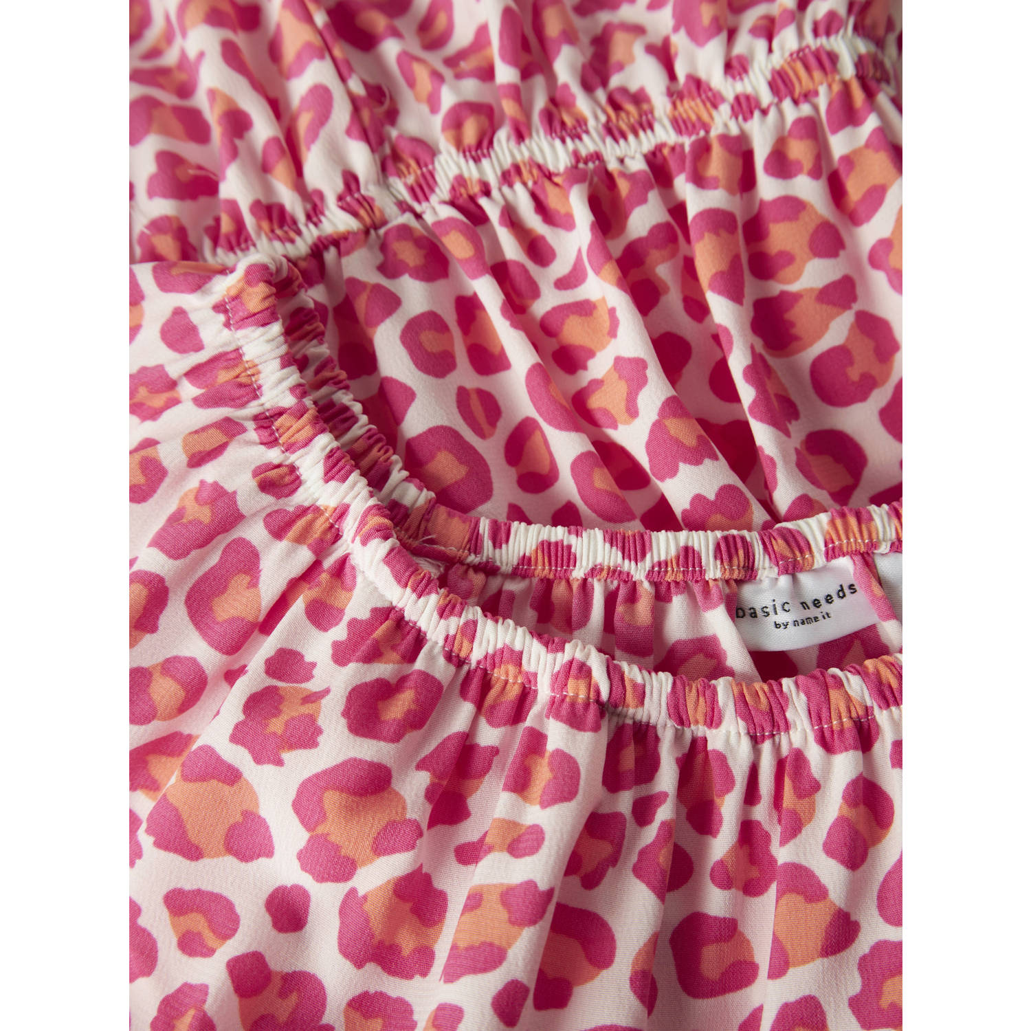 NAME IT KIDS playsuit roze oranje wit