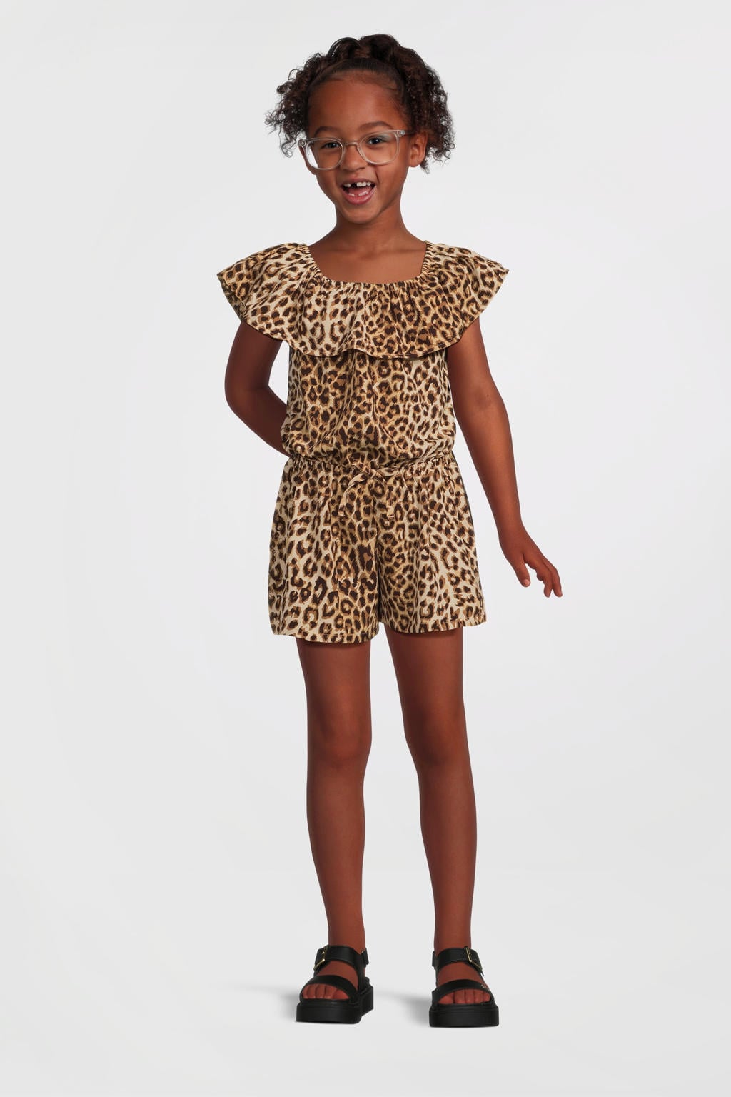 NAME IT KIDS playsuit bruin/zwart