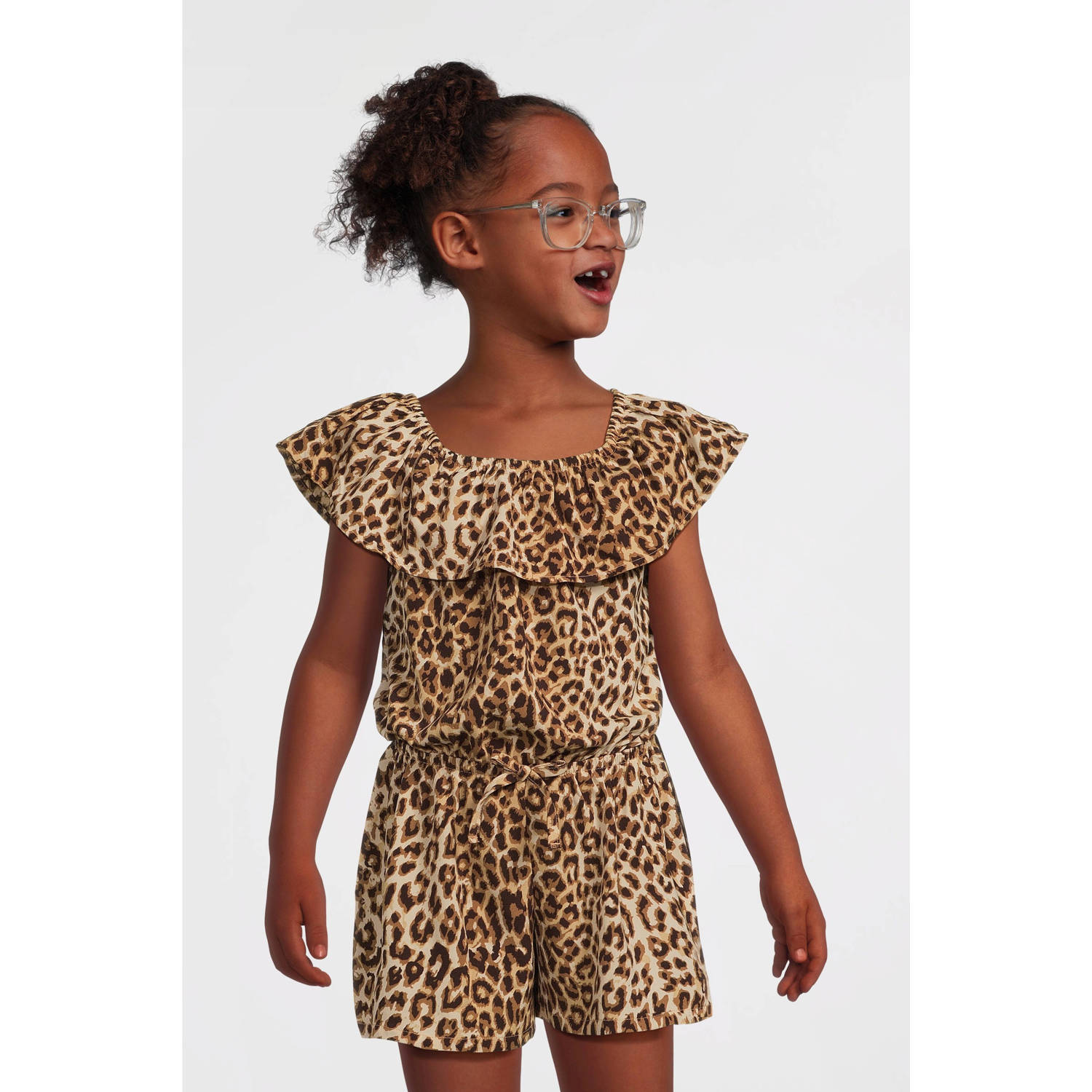 NAME IT KIDS playsuit bruin zwart